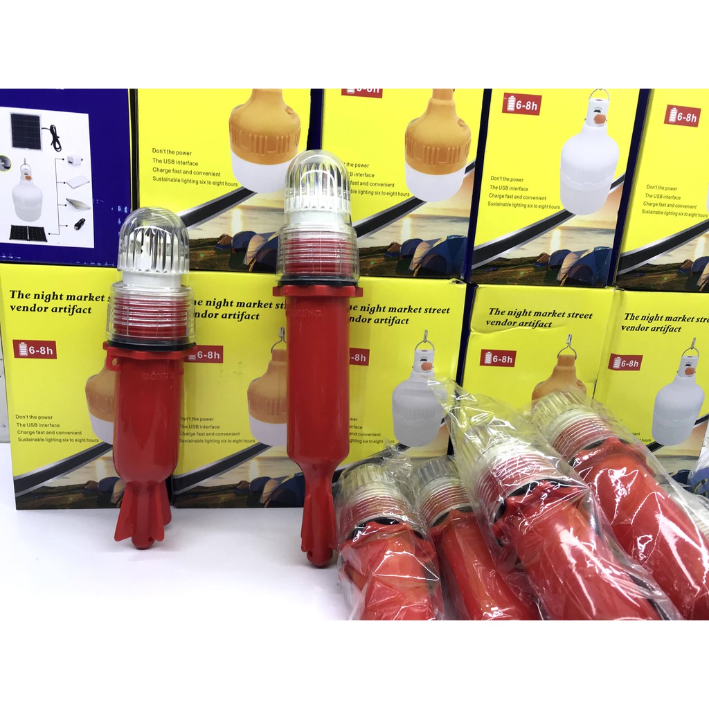 Đèn chớp tàu ghe - Đèn chớp cảnh báo nguy hiểm . Dùng 2 pin và 1 pin