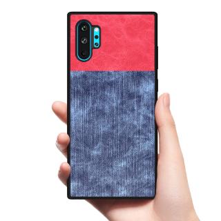 For Samsung Galaxy Note 10 Case Luxury Soft TPU edge+Cloth texture protective Back Cover Case