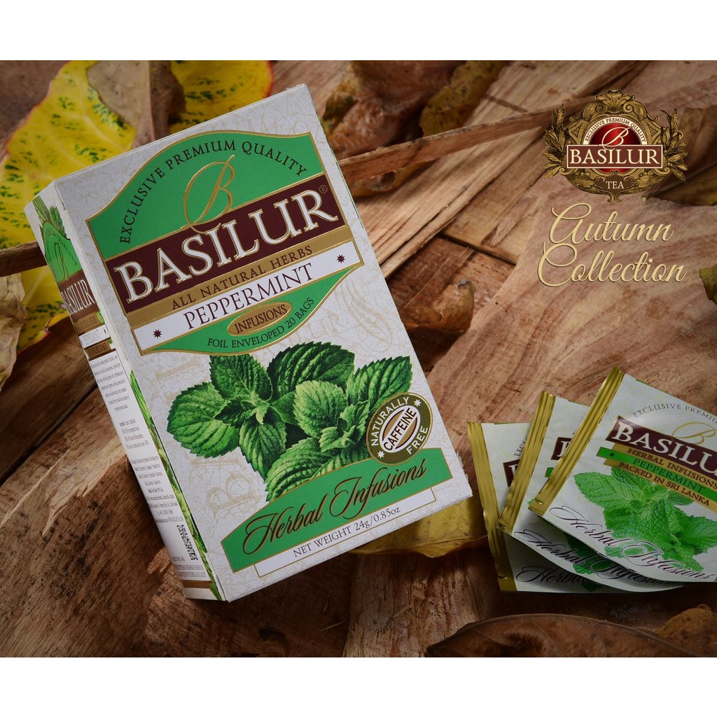 Trà bạc hà Basilur _Nhập khẩu Sri Lanka_25tui_50gam