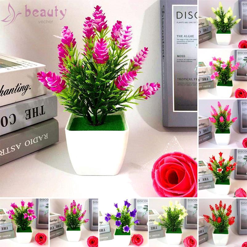 Chậu cây trái thông/hoa lily nhân tạo trang trí để bàn đa dụng sống động