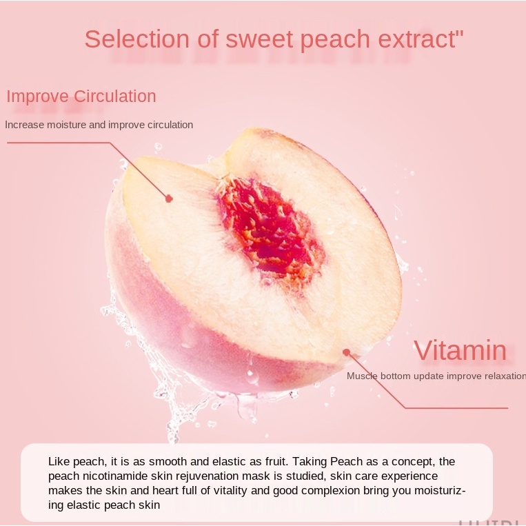 Mặt nạ Fanzhen Niacinamide chiết xuất đào dưỡng ẩm làm săn chắc và trẻ hóa làn da | BigBuy360 - bigbuy360.vn
