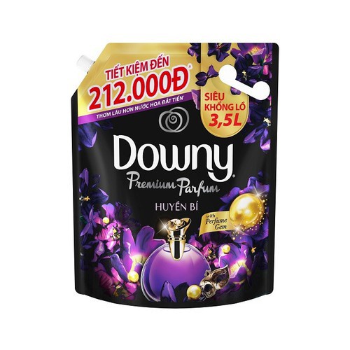 [Nguyên thùng] Combo 4 túi Nước xả vải Downy Huyền bí (Đen) túi 3.5L X4