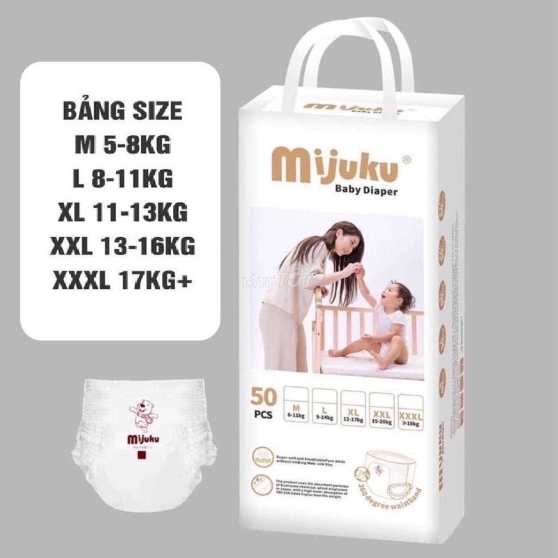 Tả quần Nanu hàng nhập khẩu nhật size m->xxl túi 50miếng
