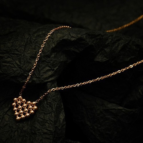 Dây Chuyền Trái Tim Titan Ko Đen TT 3020