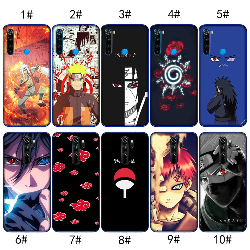 Ốp điện thoại trong suốt hình nhân vậ anime Naruto Akatsuki MZD15 độc đáo cho REDMI Note 5 6 7 8 Pro