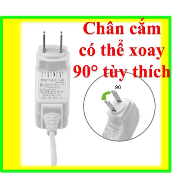 Sạc xoay 2.1a chân micro CCTV chính hãng ( BH 12T )