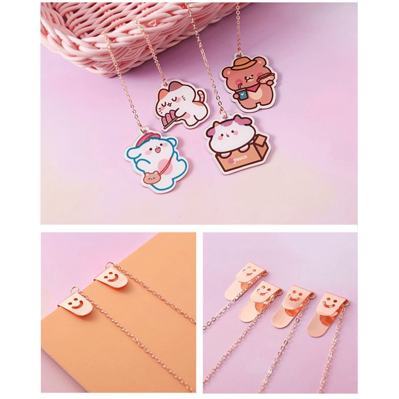 Kẹp Nhớ Trang Sổ Tài Liệu Mặt Dây Chuyền Kim Loại H141