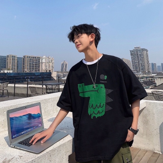 [Mã WA1606 giảm 15% đơn 99k] Áo Thun KHỦNG LONG TO Unisex A005 | BigBuy360 - bigbuy360.vn