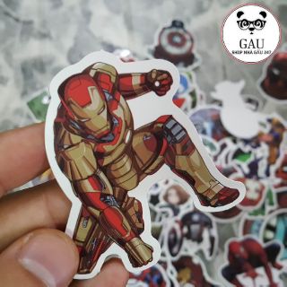 Set 50 stickers MARVEL – DC Mẫu B... dán Mũ BH, Xe, Vali, Laptop,... Chống nước Cao cấp