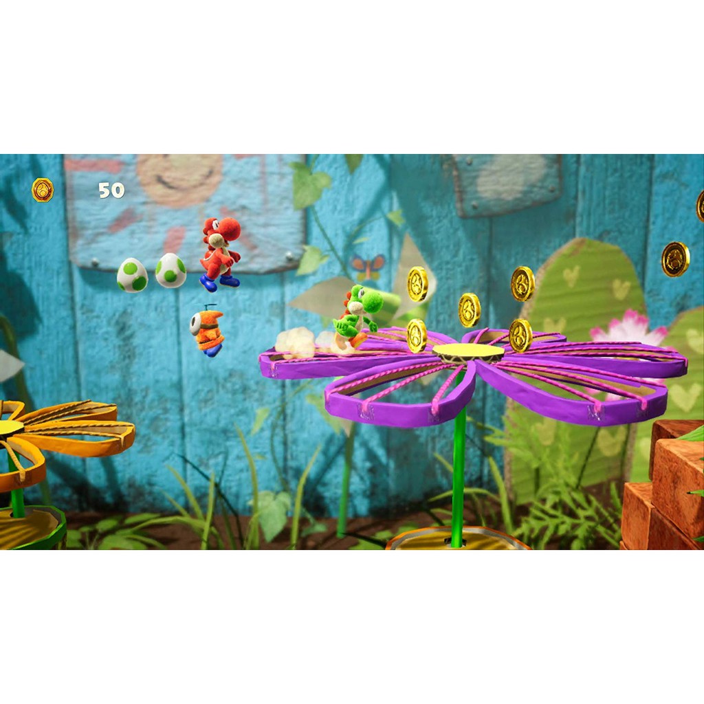 [Mã 159ELSALE hoàn 7% đơn 300K] Băng Game Nintendo Switch Yoshi's Crafted World - Nguyên Seal Hệ US