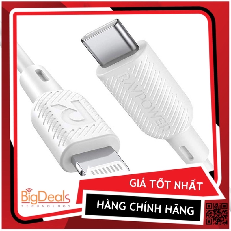 Cáp type C to lightning Ravpower RP-CB504 | BigDeals VN