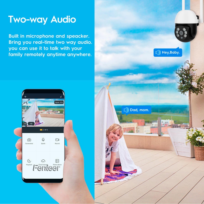 Camera IP Wifi chống nước hai chiều phích cắm Tuya
 | BigBuy360 - bigbuy360.vn