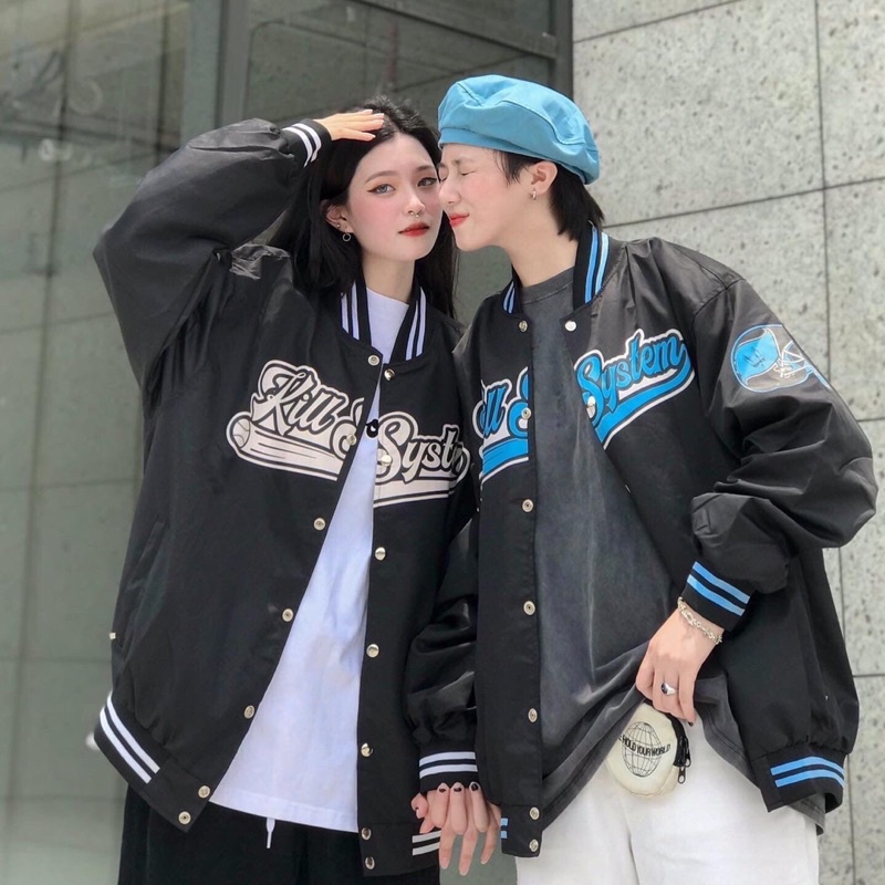 [RẺ VÔ ĐỊCH] Bomber phối viền ulazangg from thụng tay bồng unisex (hàng sẵn) | BigBuy360 - bigbuy360.vn