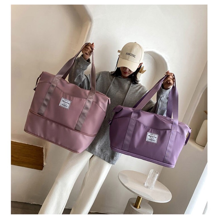 Duffel 、 Weekender Bags Large Capacity Pending Luggage Bag，One Shoulder Sports Gym Bag，Short Trip Business Trip Travel Boarding Bag