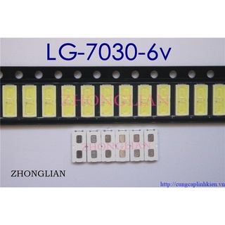 Đèn led, led hạt 6030 6v 1w lg 7030 led g6-t3