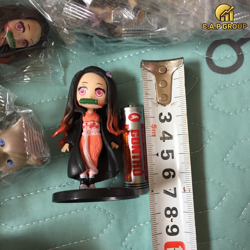Mô hình Tanjiro Nezuko nhân vật truyện Thanh gươm diệt quỷ chibi - Anime Demon Slayer Kimestu no Yaiba