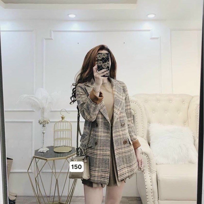 Áo blazer nữ 2 lớp - áo vest nữ màu trơn và kẻ (hàng đẹp) phong cách Ulzzang Hàn Quốc | BigBuy360 - bigbuy360.vn