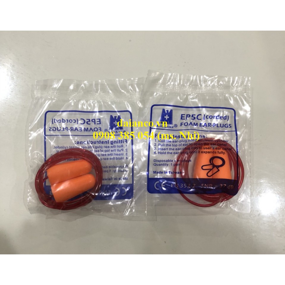 Combo 5 cặp nút chống ồn mã EP5 VÀ EP5C bảo vệ tai trong môi trường làm việc ồn-Hàng sẵn, chính hãng