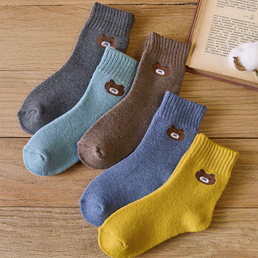 NIUYOU Vớ Cotton Mềm Mại In Họa Tiết Hoạt Hình Dễ Thương Thời Trang Mùa Xuân Cho Bé