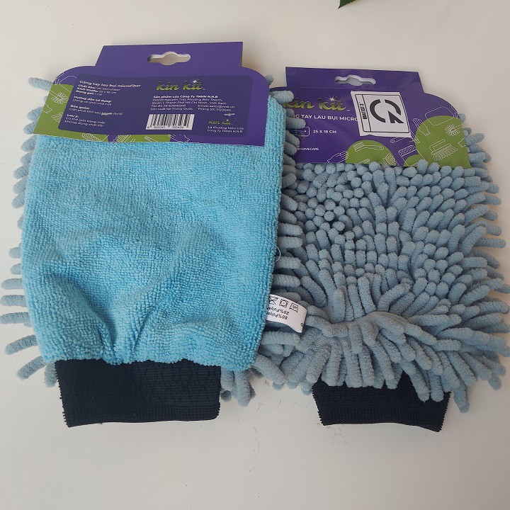 Găng tay lau bụi Microfiber dùng để lau bụi nhà cửa Khăn lau đa năng