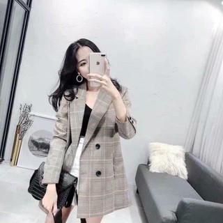 Sp vest blazer kẻ