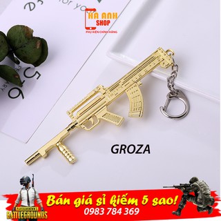 Móc khóa pubg groza gold cực đẹp - kim loại cao cấp