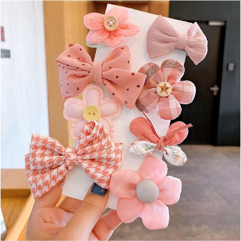 Set Kẹp Tóc Cho Bé Gái Xinh Xắn