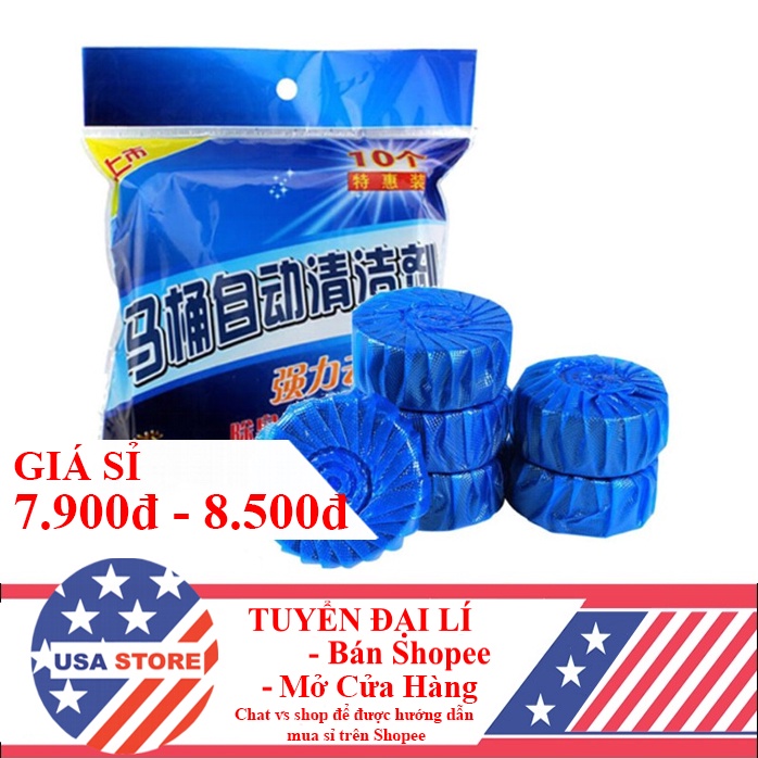 (Video Review)Bộ 20 Viên Khử Mùi Tẩy Bồn Cầu Thế Hệ Mới 2X - Viên Thả Xả Toilet Diệt Khuẩn, Tẩy Sạch Vệ Sinh Vết Bám Bẩn