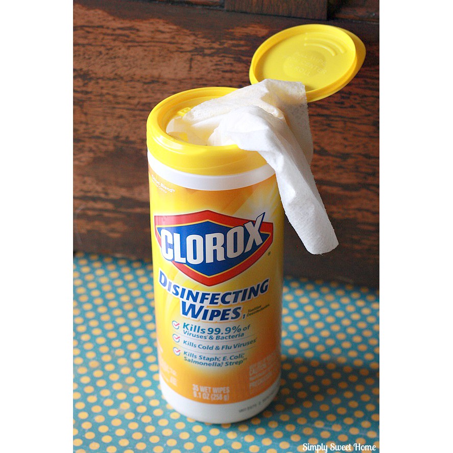 Khăn Lau Diệt Khuẩn Hương Chanh Clorox Lemon Scent - Nhập khẩu Mỹ 35 Miếng