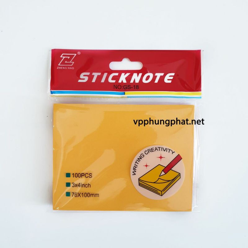 Lốc 12 Tép Giấy Note Nhiều Màu 3 x 4 - 7.6 x 10.0 cm