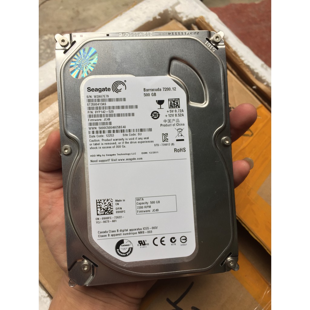 ổ cứng hdd seagate 500gb sata pc