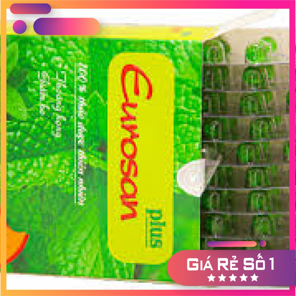 Ho dầu EUROSAN PLUS Hộp 100 viên - Giảm ho, Bổ Phổi, Ấm Họng, Giảm Đau Rát Họng, Có giấy An toàn thực phẩm, Nhà thuốc