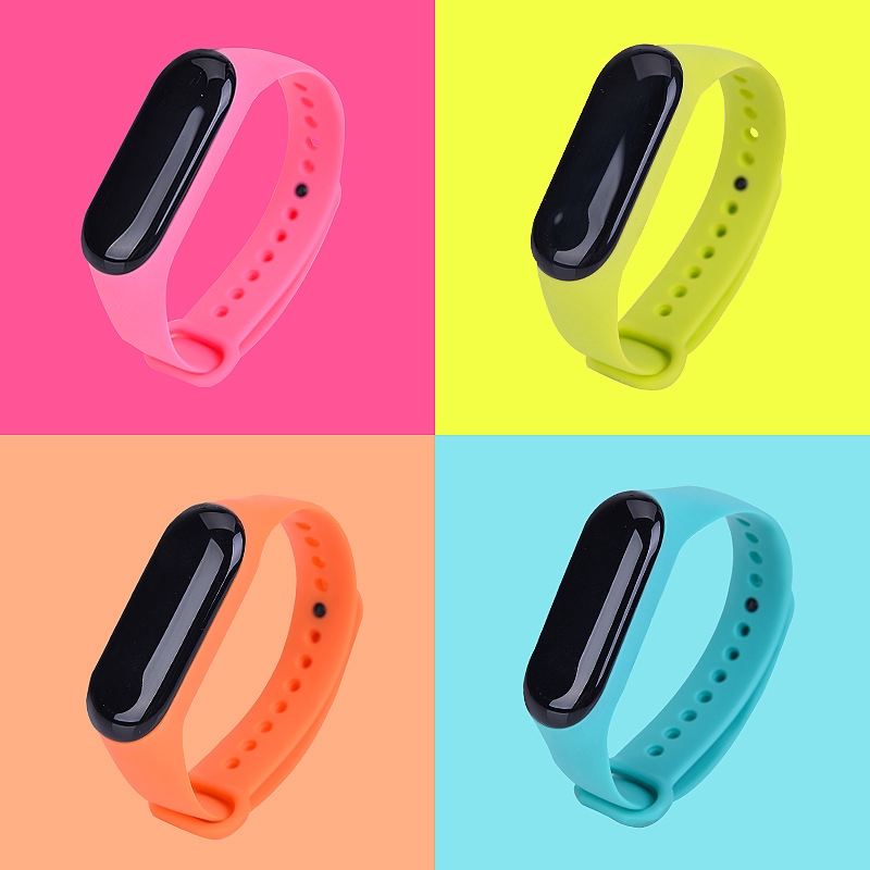 Dây Đeo Thay Thế Chất Liệu Tpu Silicon Màu Trơn Cho Xiaomi 4 Band 3 Generation 4