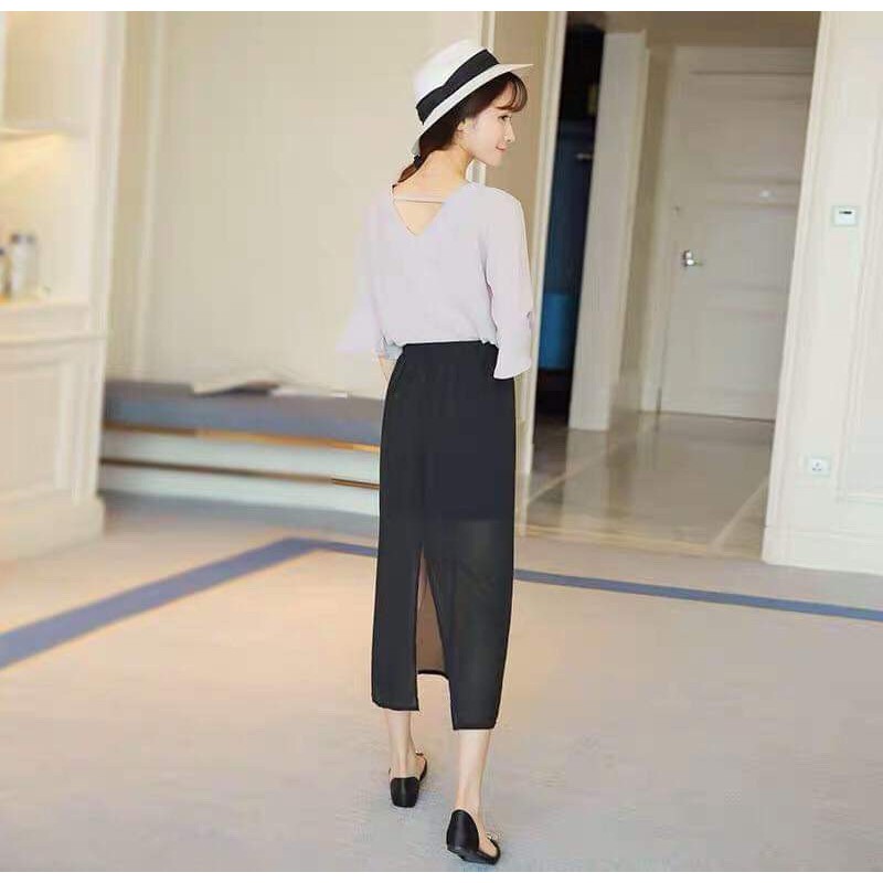 Chân váy xẻ 2 lớp CHU2102 | BigBuy360 - bigbuy360.vn