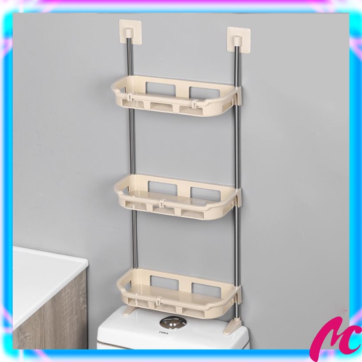 Kệ Nhà Tắm Kệ Để Đồ Phòng Tắm - Kệ Nhà Vệ Sinh Toilet - Kệ Để Bồn Cầu 2 - 3Tầng  -Kệ Để Đồ Sau Toilet MC