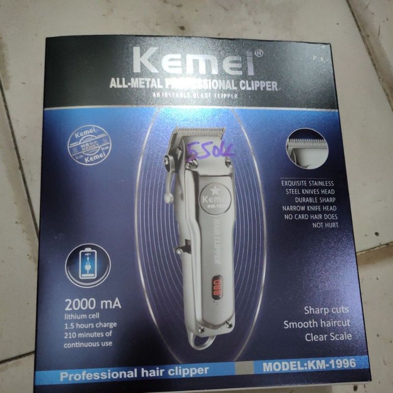 Tông đơ sạc pin kemei1996