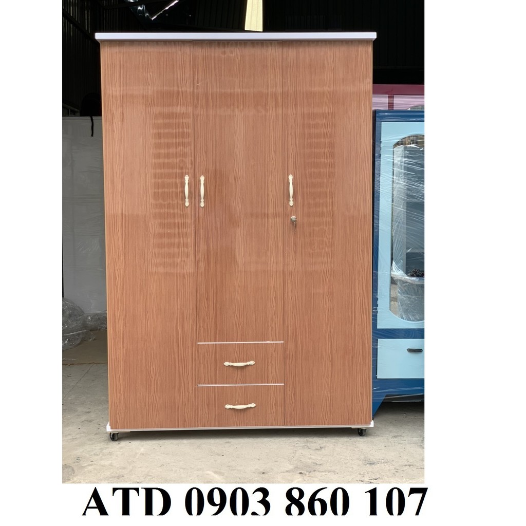 Tủ nhựa lớn đựng quần áo - tủ nhựa 3 cánh lớn 2 hộc âm nhiều mẫu tphcm bình dương