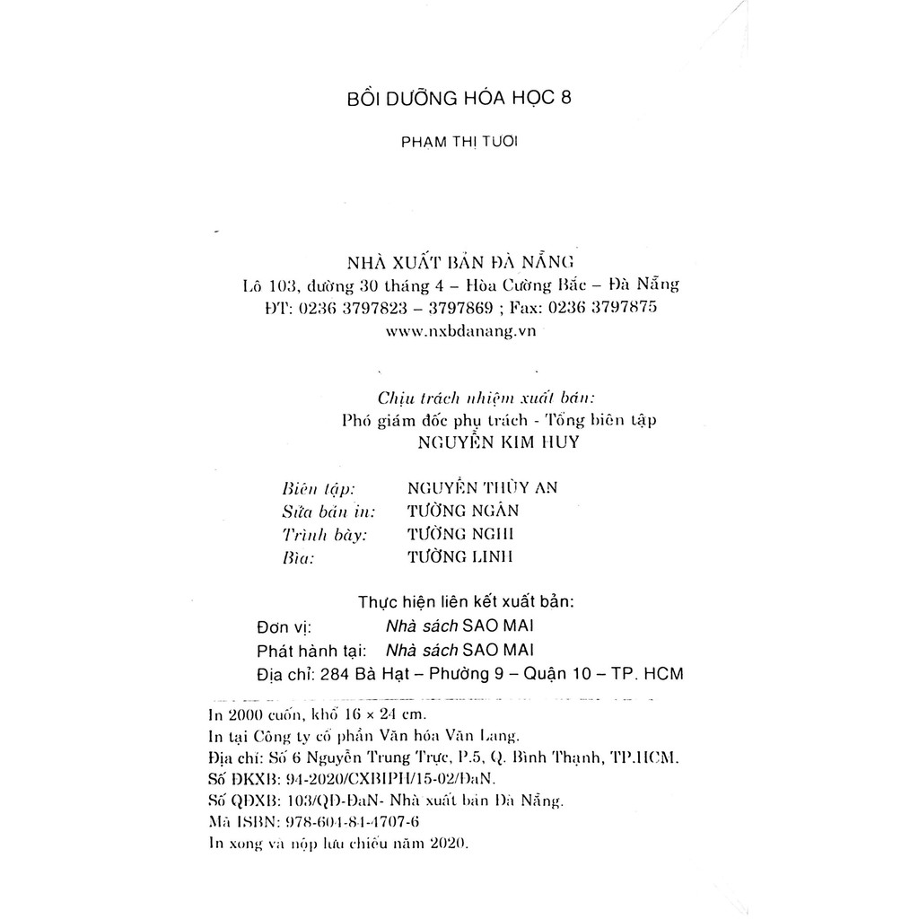 Sách - Bồi Dưỡng Hóa Học Lớp 8