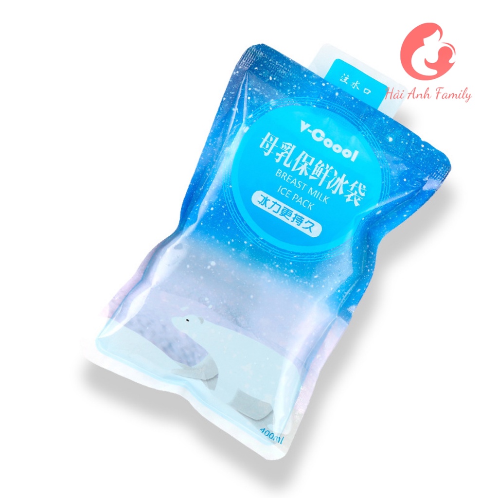 Túi Đá Khô Giữ Lạnh Sữa V-coool 400ml