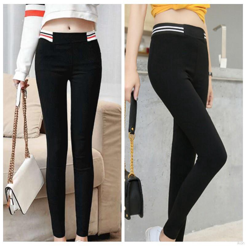 Quần Legging Lưng Cao Co Dãn Kiểu Dáng Retro Cho Nữ