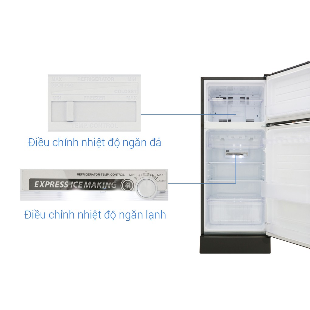 [MIỄN PHÍ VẬN CHUYỂN - LẮP ĐẶT] - SJ-X196E-DSS - Tủ lạnh Sharp Inverter 165 lít SJ-X196E-DSS