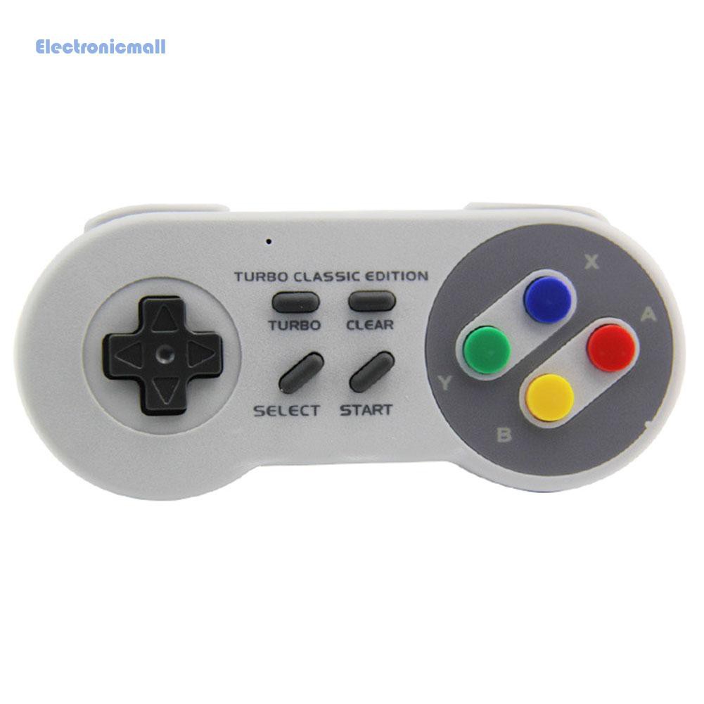 ElectronicMall01 2.4GHz Wireless Gamepad Controller TURBO Joystick for SNES Mini Classic 