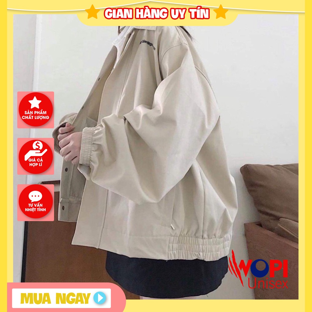 Áo Khoác Kaki BLESSING Form Rộng Ulzzang 💕