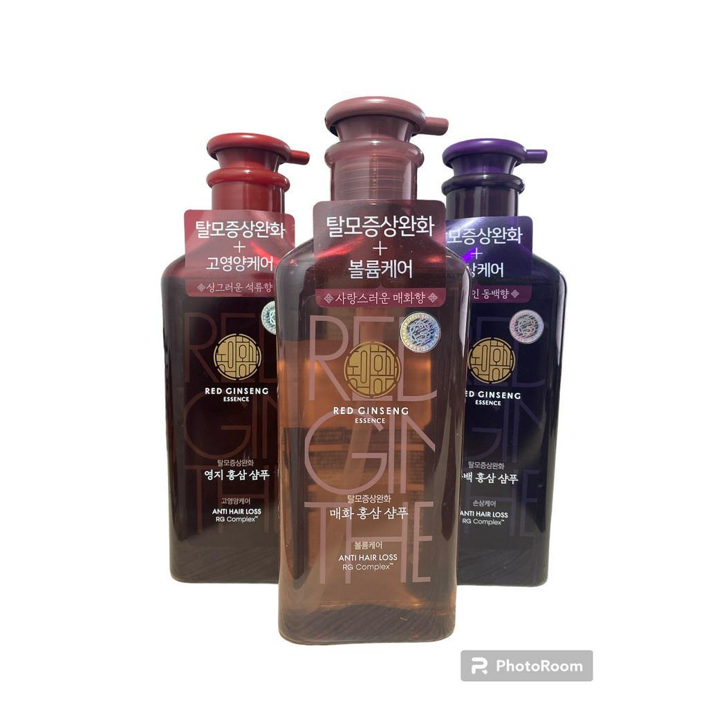 Dầu Gội Ngăn Rụng Tóc Hàn Quốc Hồng Sâm Hoa Mận Kerasys Prunus Mume Red Ginseng Chính Hãng 500m