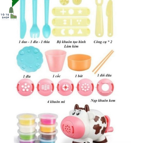 Đắt nặn bò sữa, đất nặn an toàn, đất nặn chính hãng giá rẻ cho bé thỏa sức vui chơi và phát triển trí tuệ