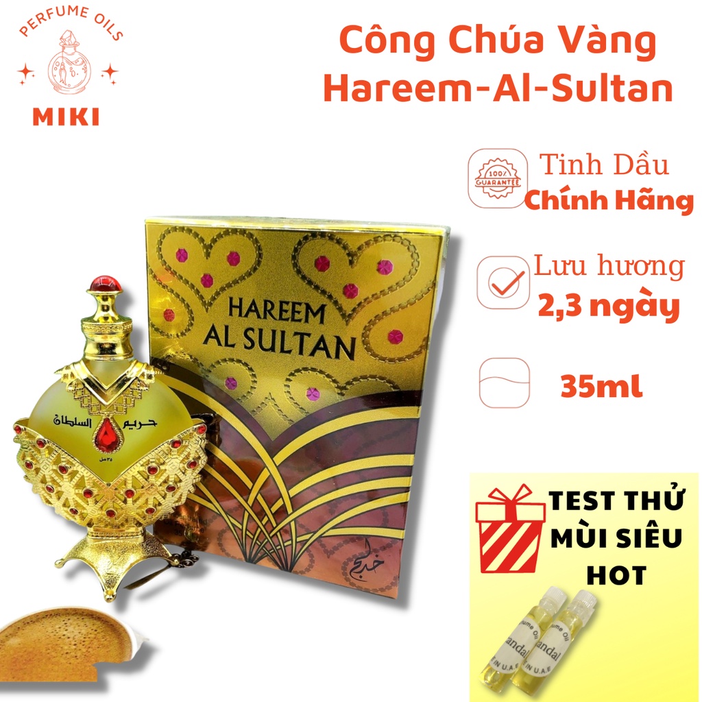 Tinh Dầu Nước Hoa Dubai Công Chúa Vàng Nữ Hoàng Đỏ Hareem Al Sultan Nữ Nội Địa 35ml - MiKi Store | BigBuy360 - bigbuy360.vn