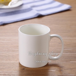 Cốc sứ Bát Tràng men trắng