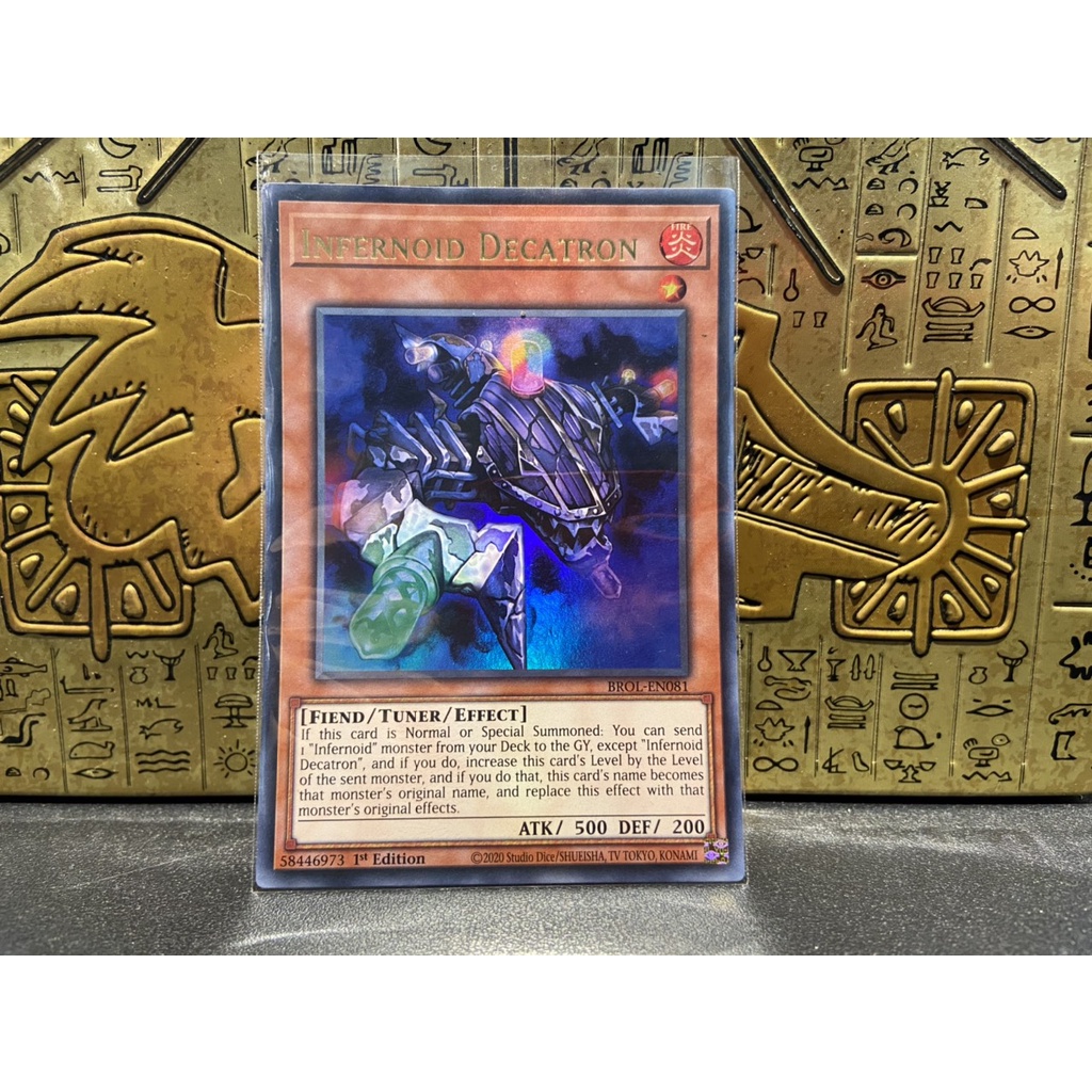 Infernoid Decatron - BROL-EN081 - Ultra Rare 1st Edition