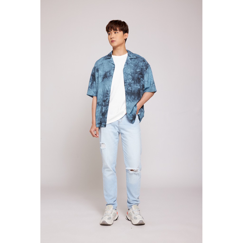 Áo Sơ Mi BOO Nam Oversize Dáng Rộng Cổ Vest Chất Cotton Mềm Nhiều Màu Thoáng Mát Cuban Shirt