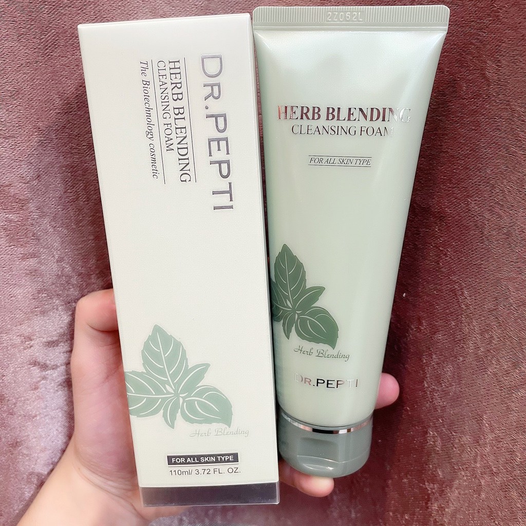 Sữa Rửa Mặt DR.PEPTI Bạc Hà Trà Xanh Dr. Pepti+ Herb Blending Cleansing Foam